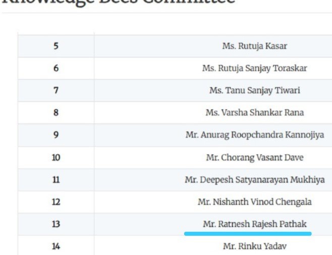 Knowledge Bees Committee